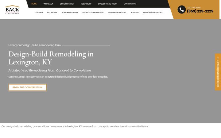 Screenshot of backconstruction.com