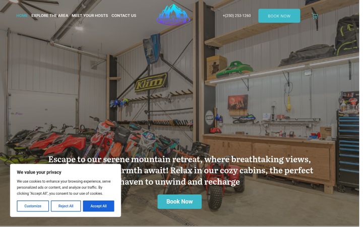 Screenshot of backcountrystorageandsuites.com