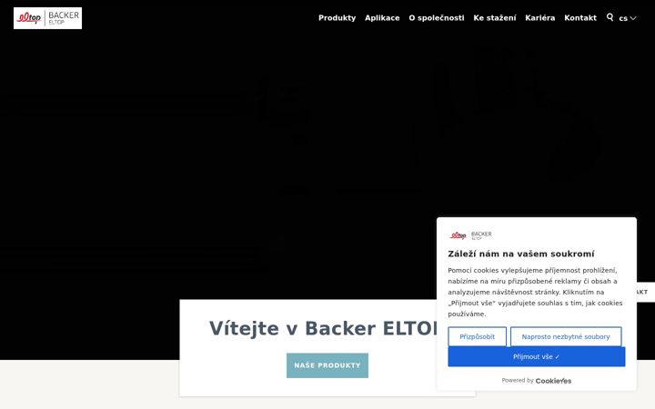 Screenshot ta' backer-eltop.cz