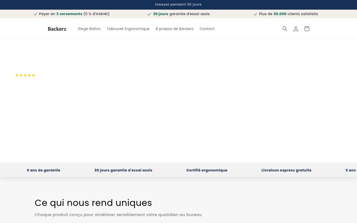 Screenshot of backerz.fr