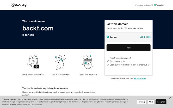 Screenshot of backf.com