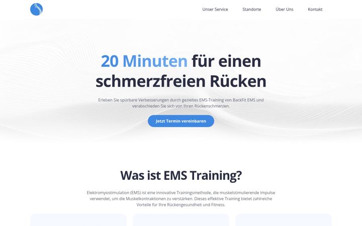 Screenshot of backfit-ems.de