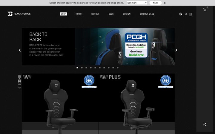 Screenshot of backforce.gg