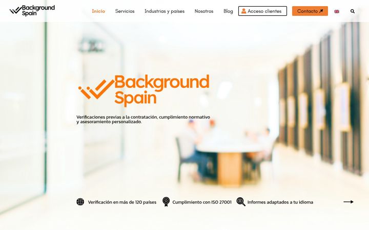 Skjámynd af backgroundspain.com