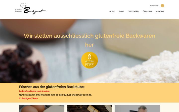 Screenshot of backguet.ch