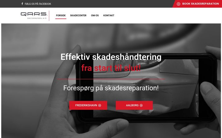 Screenshot of backhausen-as.dk