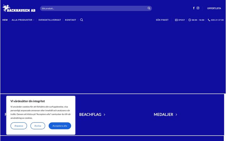 Screenshot of backhausen.se