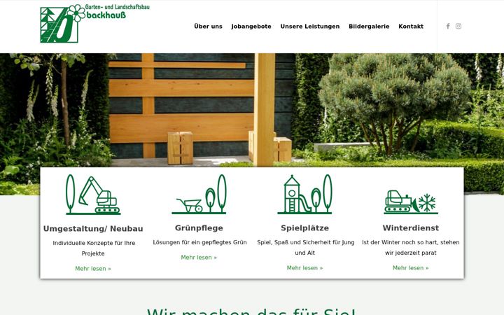 Екранна снимка на backhauss.de