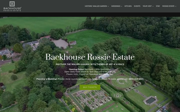 Screenshot of backhouserossie.co.uk