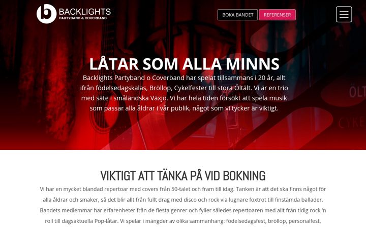 Ekrano kopija backlights.se