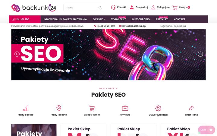 Screenshot of backlink24.pl