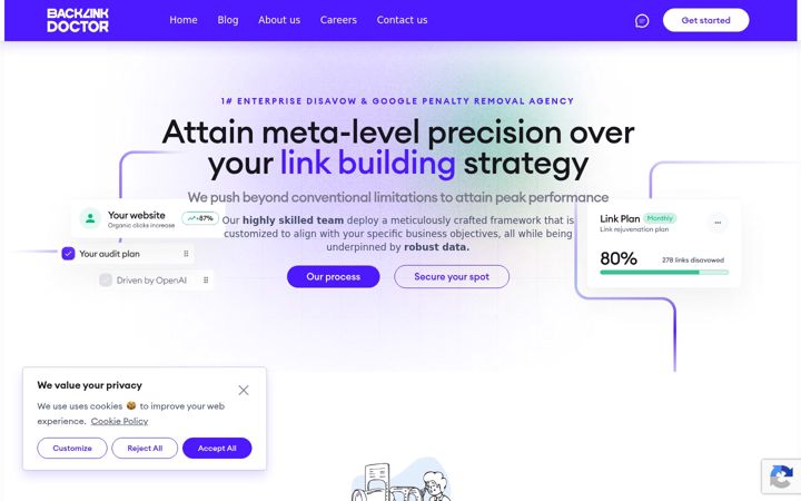 Screenshot of backlinkdoctor.com