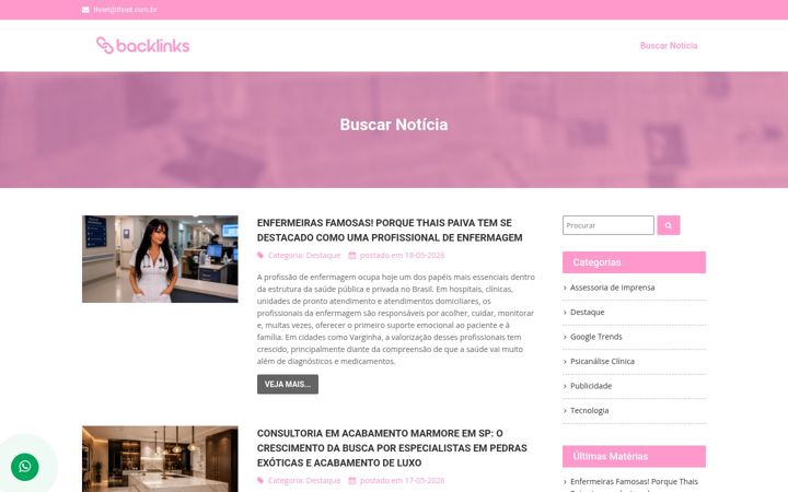 Screenshot of backlinks.net.br