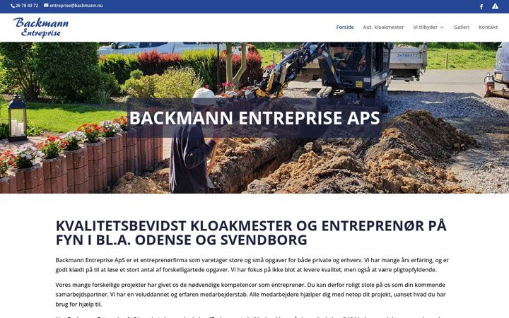 Screenshot of backmann.nu