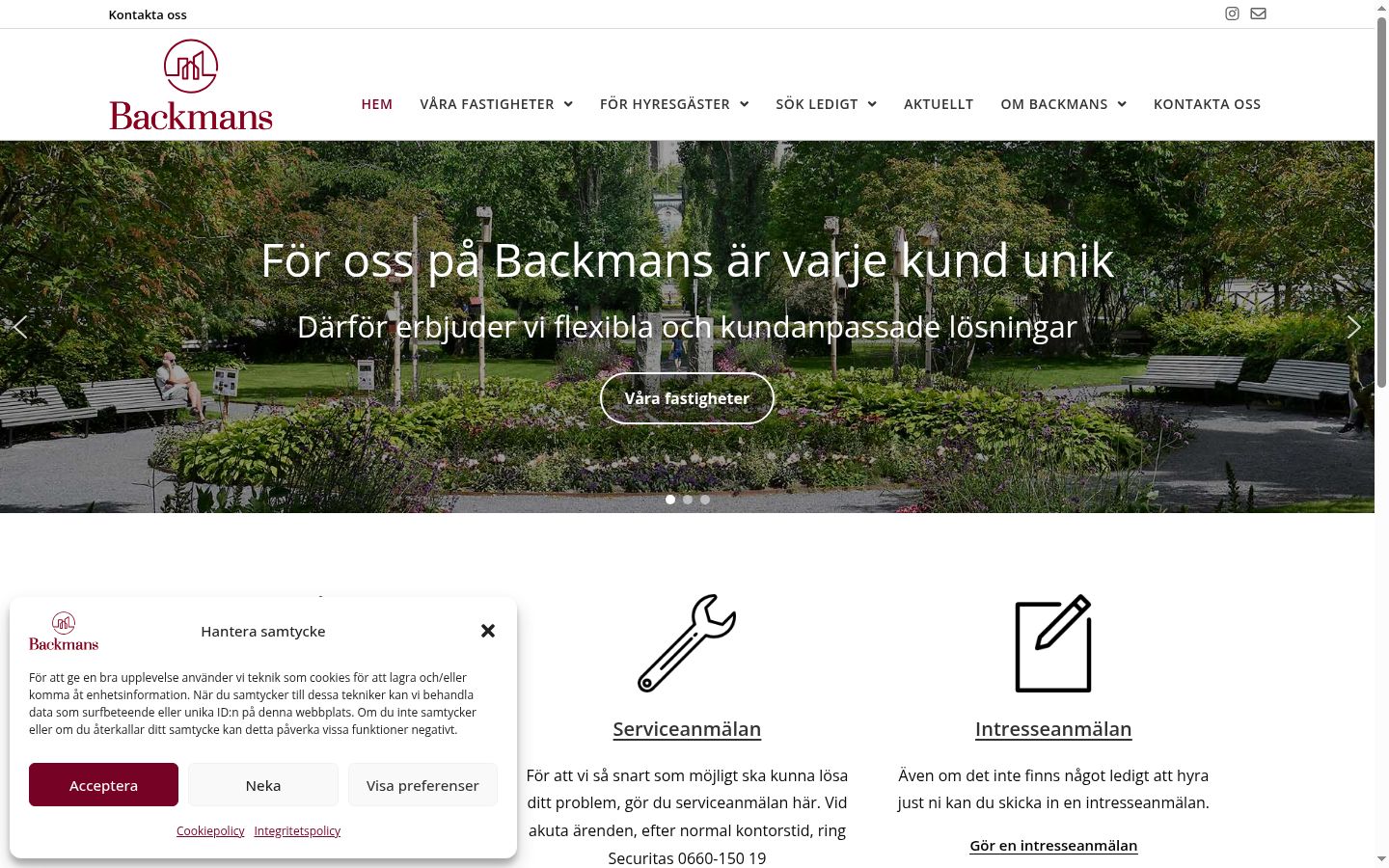 Sutikimo reklamjuostės, rodytos prieš bet kokią sąveiką, ekrano kopija