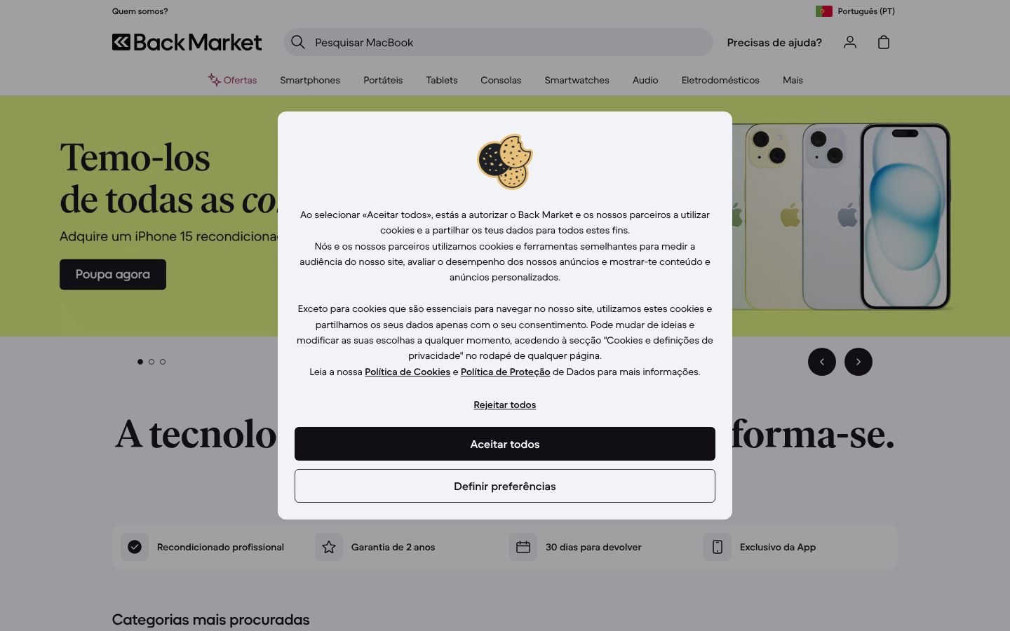 Sutikimo reklamjuostės, rodytos prieš bet kokią sąveiką, ekrano kopija