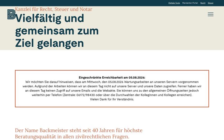 Screenshot of backmeister-kollegen.com