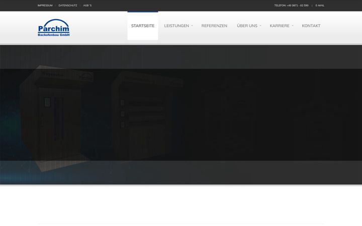 Screenshot of backofenbau-parchim.de