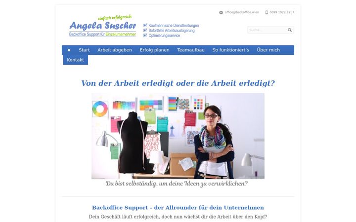 Screenshot of backoffice.wien