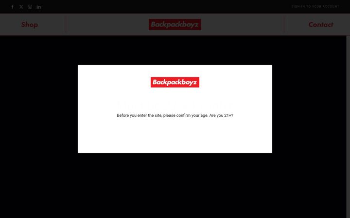 Screenshot of backpackboyzeast.com