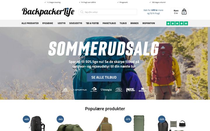 Screenshot of backpackerlife.dk
