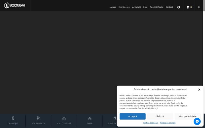 Screenshot of backpackersromania.ro