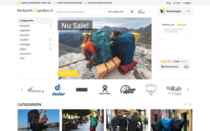 Screenshot of backpackspullen.nl