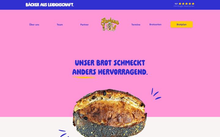 Screenshot of backsau.de