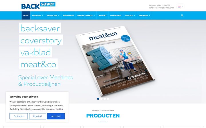 Capture d'écran de backsaver.nl