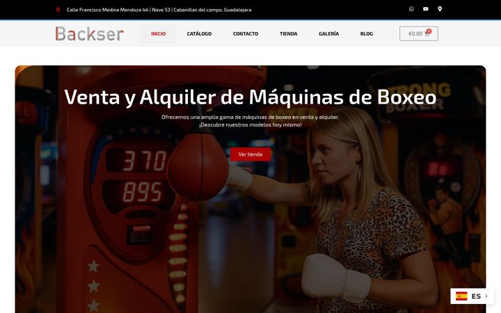 Screenshot of backser.es