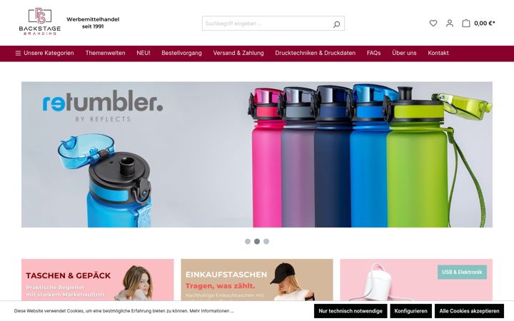 Screenshot of backstage-branding.at