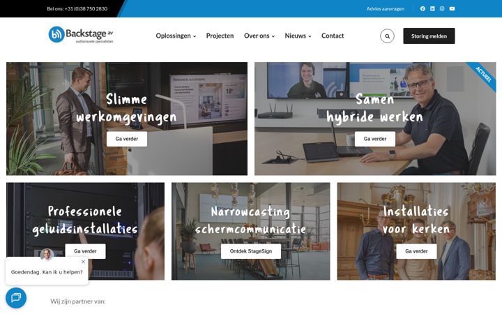 Screenshot of backstageav.nl