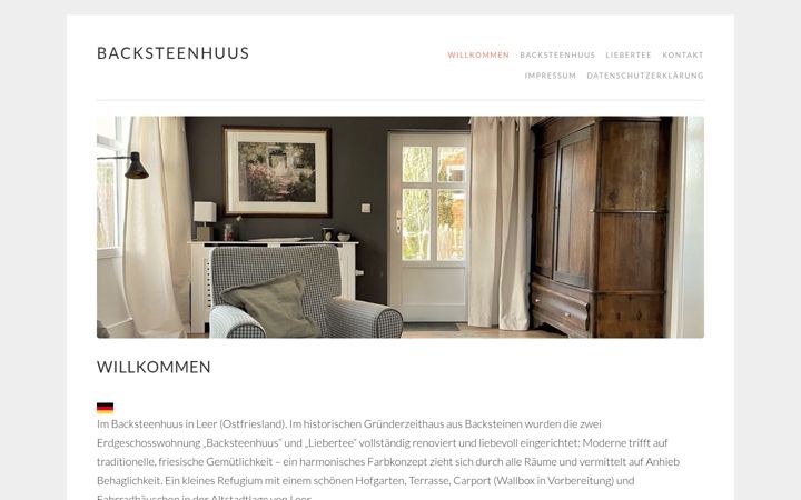Screenshot of backsteenhuus.de