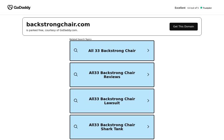 Screenshot of backstrongchair.com