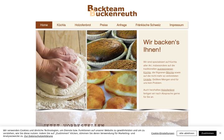 Képernyőkép: backteam-buckenreuth.de