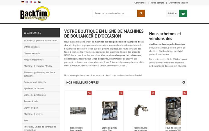 Screenshot of backtim.fr