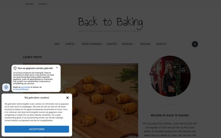 Екранна снимка на backtobaking.be