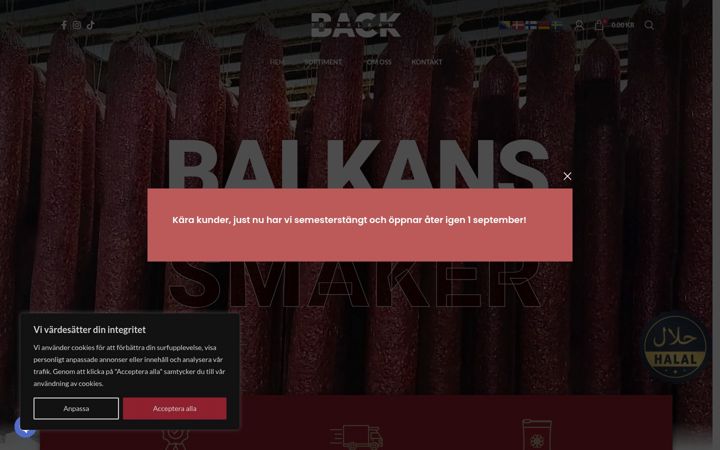 Ekrano kopija backtobalkan.se