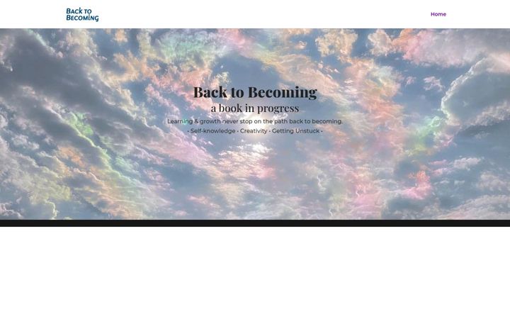 Screenshot of backtobecoming.com