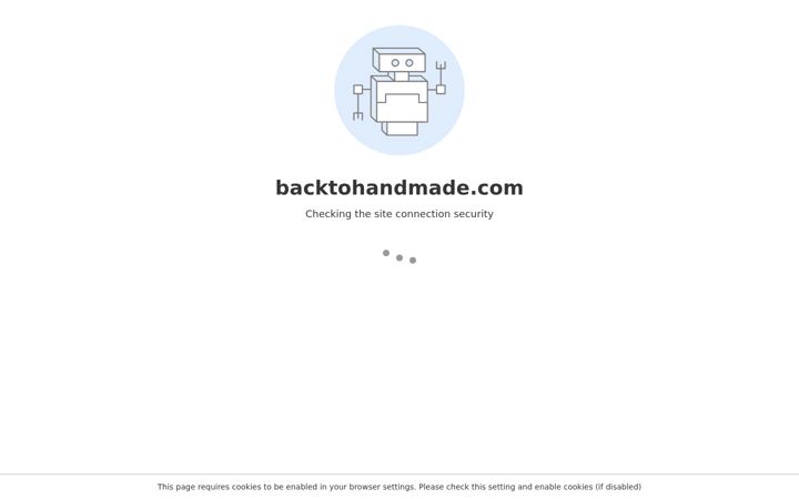 Screenshot of backtohandmade.com