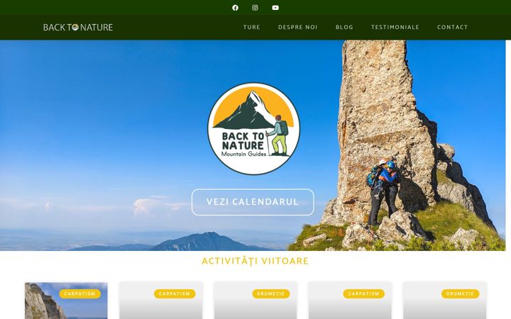 Screenshot of backtonature.ro