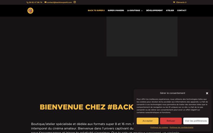 Screenshot of backtosuper8.com
