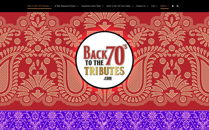 Screenshot of backtothe70stributes.com