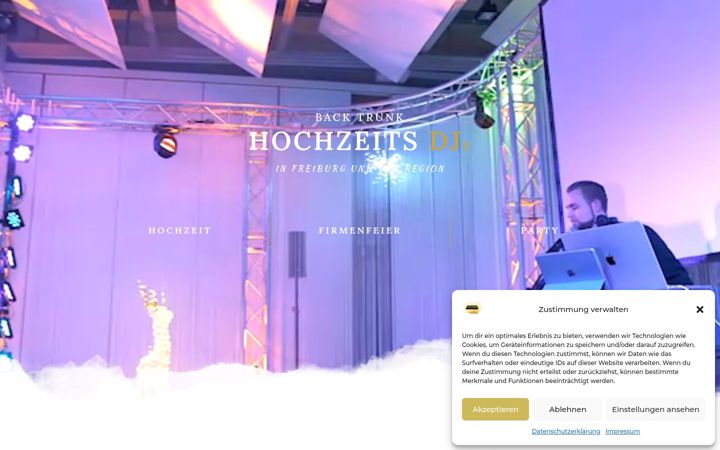 Screenshot of backtrunk-dj.com