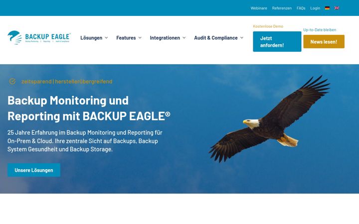 Képernyőkép: backup-eagle.de