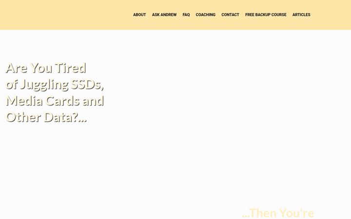 Screenshot of backup.fm