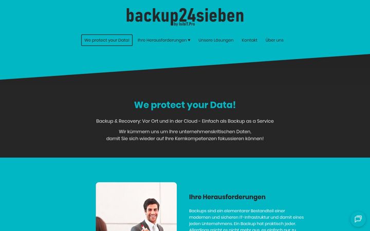Screenshot of backup24sieben.de