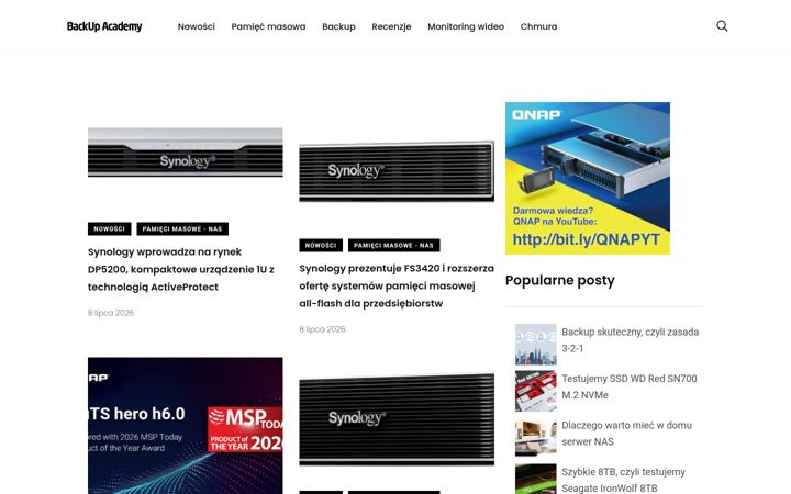 Screenshot of backupacademy.pl