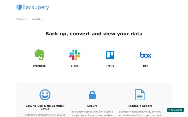 Screenshot of backupery.com
