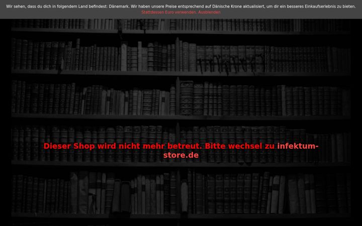 Screenshot of backupstore-infektum.de
